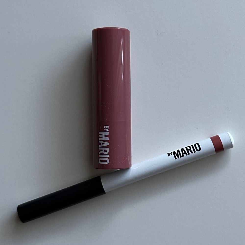 Makeup by Mario set of lip pencil and plumping lipstick mini set